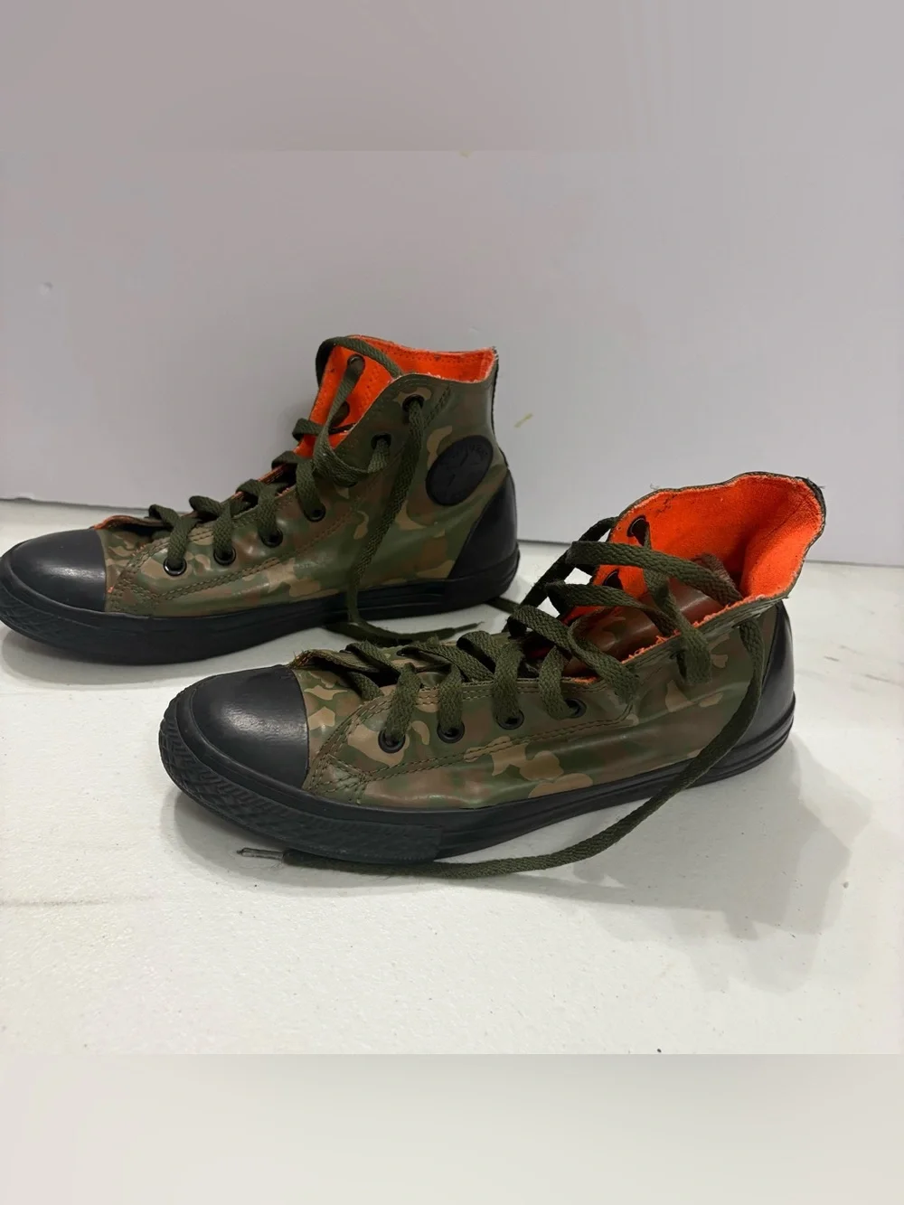 Converse Chuck Taylor All Star Rubber Hi sneakers Green Camouflage Junior 5